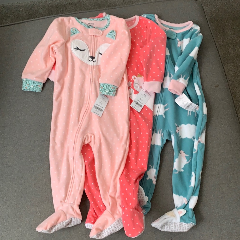 Three NWT Footies - Picture 1 of 2